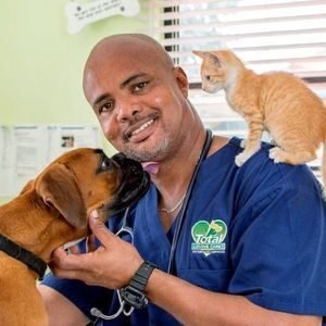 Dr. David Walton of Total Loving Care Veterinary Services in Barbados